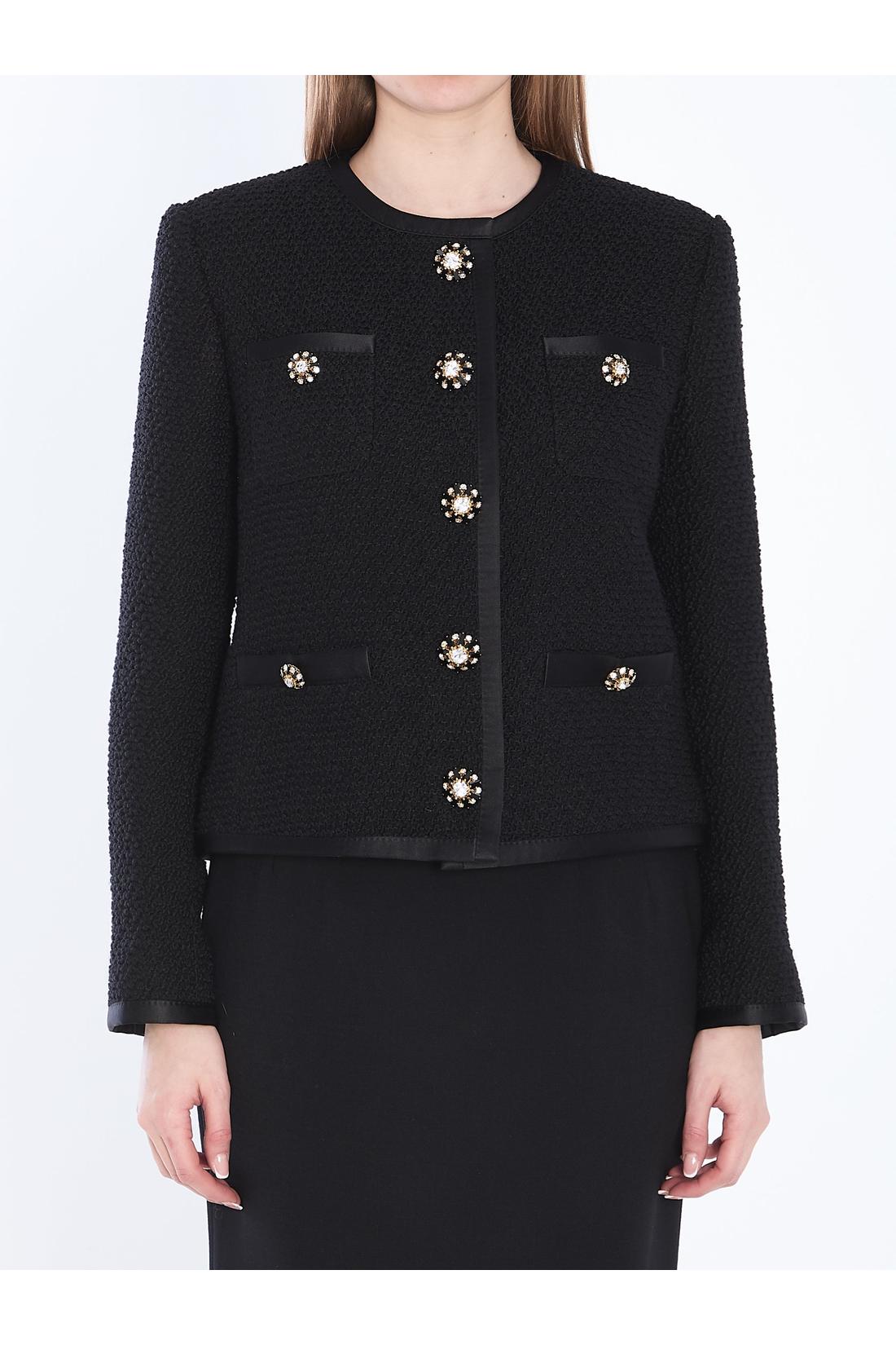 Tweed single-breasted jacket