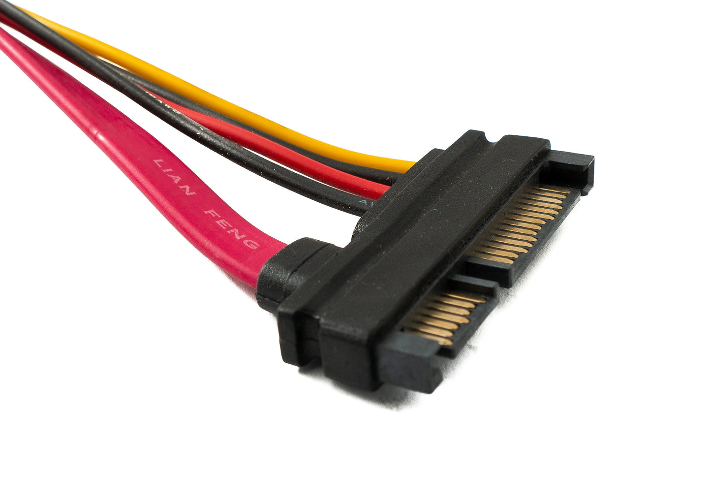 SYSTEM-S SATA snúra 30 cm 22 pinna 7+15 karlkyns í kvenkyns fyrir harða diska