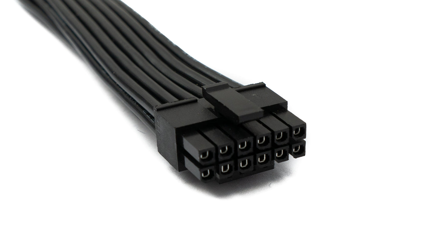SYSTEM-S ATX3.0 Kabel 30 cm PCI-E 5.0 12VHPWR 16 Pin Buchse zu Buchse für RTX 3090Ti 4070 Ti 4080 4090