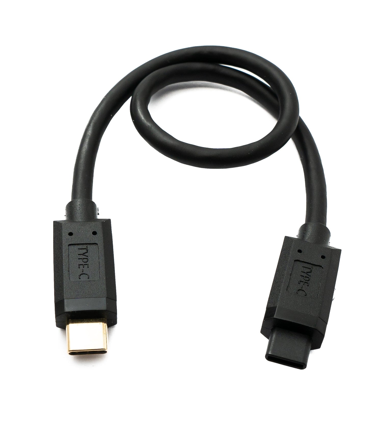 SYSTEM-S USB 3.1 Gen 2 Type C snúra 30 cm karlkyns í karlkyns 10 Gbit/s 100W rispuvörn horn