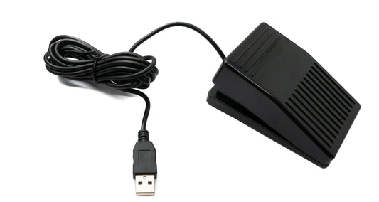 PCsensor USB fótstig, vélrænn hnappur af gerð A fyrir flýtilykla fyrir tölvur, svart