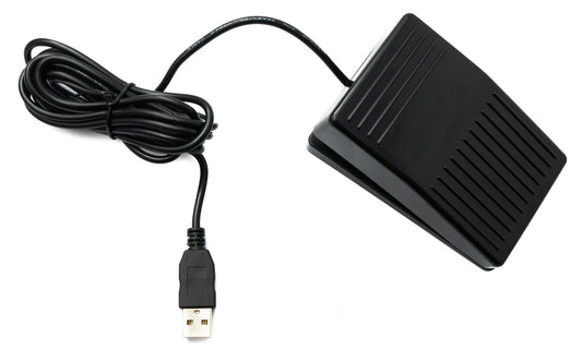 PCsensor USB fótstig, vélrænn hnappur af gerð A fyrir flýtilykla fyrir tölvur, svart