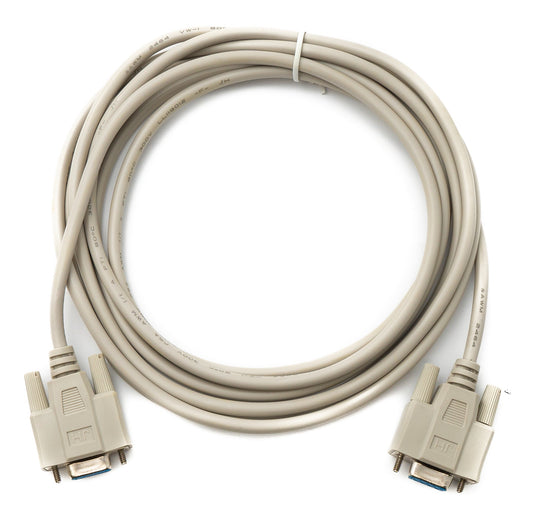 SYSTEM-S D Sub Kabel 3 m 9 Pin Buchse zu Buchse RS232 DB9 in Grau