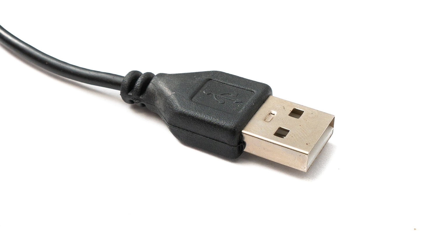 SYSTEM-S USB 2.0 snúra, 80 cm hleðslusnúra fyrir Philips rakvél, 5 V til 4.3 V, svört