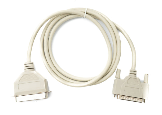 SYSTEM-S D Sub Kabel 150 cm 25 Pin Stecker zu 36 Pin Buchse DB25 CN36 in Grau