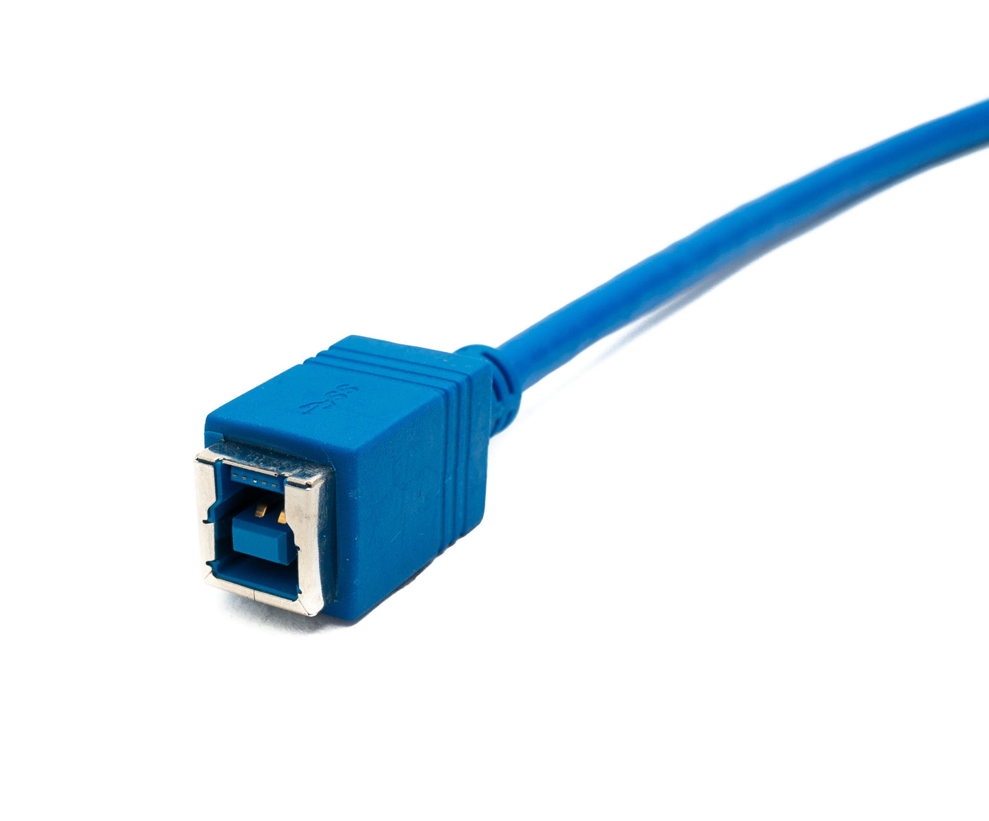 SYSTEM-S USB 3.0 cable 30 cm Type B female to Micro B male Right Angled 5 Gbit/s in blue