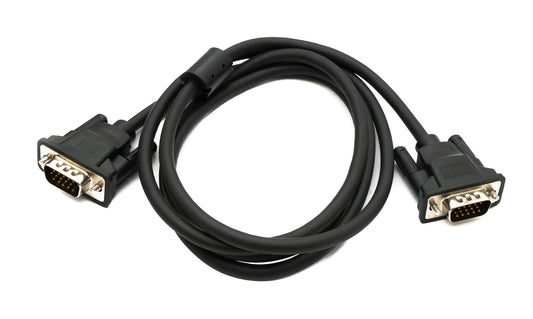 SYSTEM-S VGA Kabel 150 cm HD15 Stecker zu Stecker Panel Mount Schraube DSub 15pin