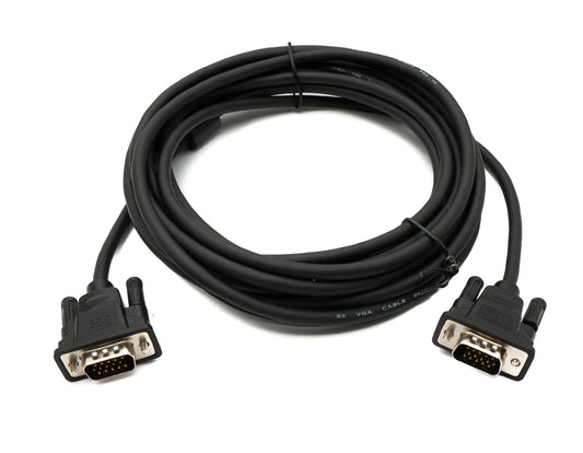 SYSTEM-S VGA Kabel 5 m HD15 Stecker zu Stecker Panel Mount Schraube DSub 15pin
