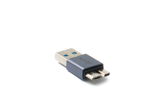 SYSTEM-S USB 3.0 Adapter Typ A Stecker zu Micro B Stecker unidirektional Kabel 5 Gbit/s 100W