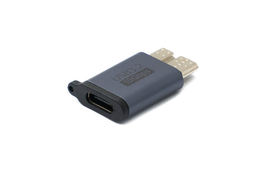SYSTEM-S USB 3.1 adapter type C female to 3.0 Micro B male unidirectional cable 5 Gbit/s 100W