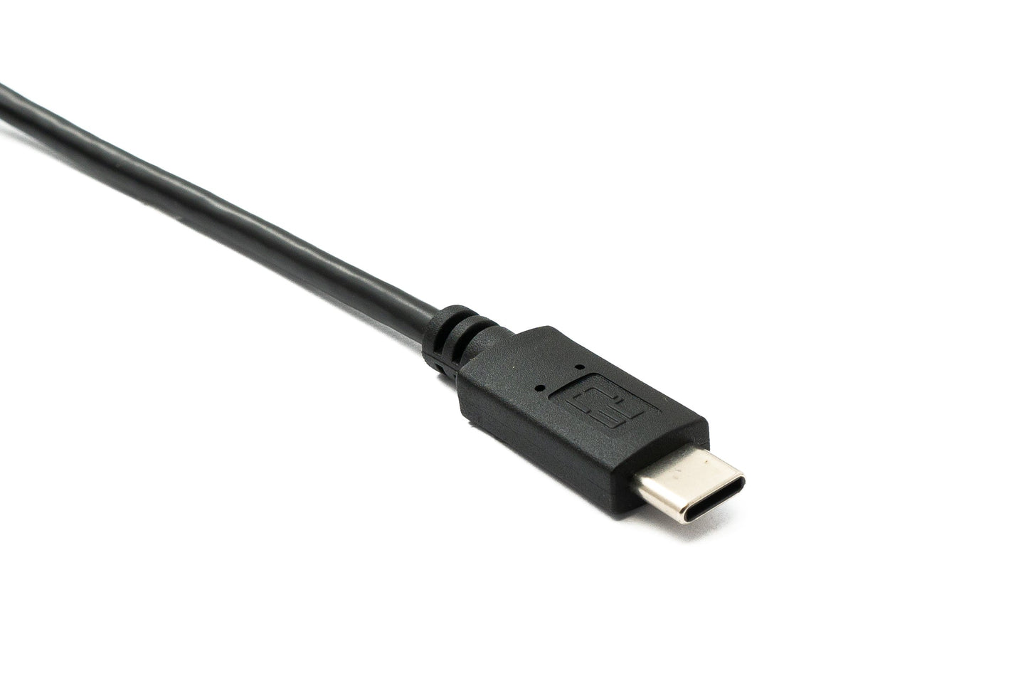 SYSTEM-S USB 3.0 snúra 100 cm Micro B tengi í 3.1 Type C tengi fyrir spjaldfestingu með skrúfu, 5 Gbit/s 100W