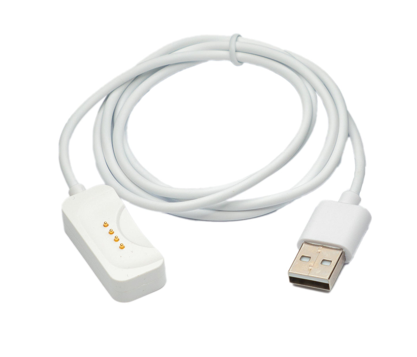 USB 2.0 snúra 100 cm fyrir Oppo Watch X snjallúr í hvítu