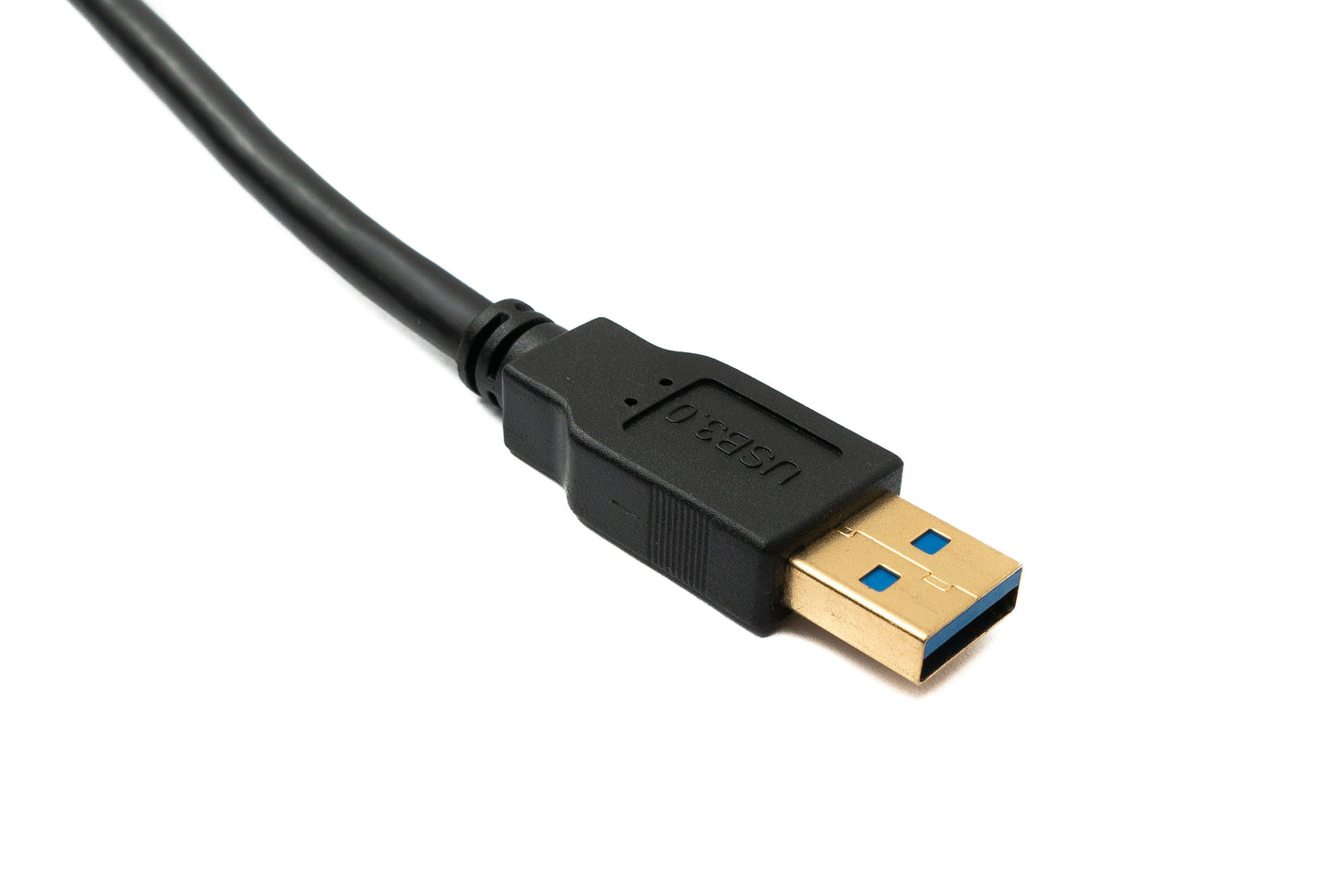 SYSTEM-S USB 3.0 Kabel 180 cm Micro B Stecker zu 3.0 Typ A Stecker Panel Mount Schraube 5 Gbit/s 100W