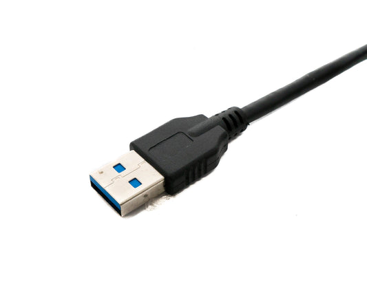 SYSTEM-S USB 3.1 Kabel 100 cm Typ C Stecker zu 3.0 A Stecker 5 Gbit/s 100W in Schwarz
