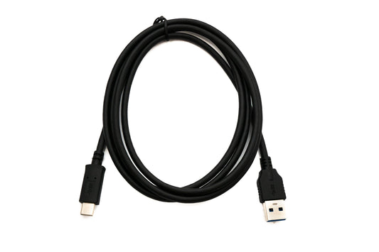 SYSTEM-S USB 3.1 Kabel 150 cm Typ C Stecker zu 3.0 A Stecker 5 Gbit/s 100W in Schwarz