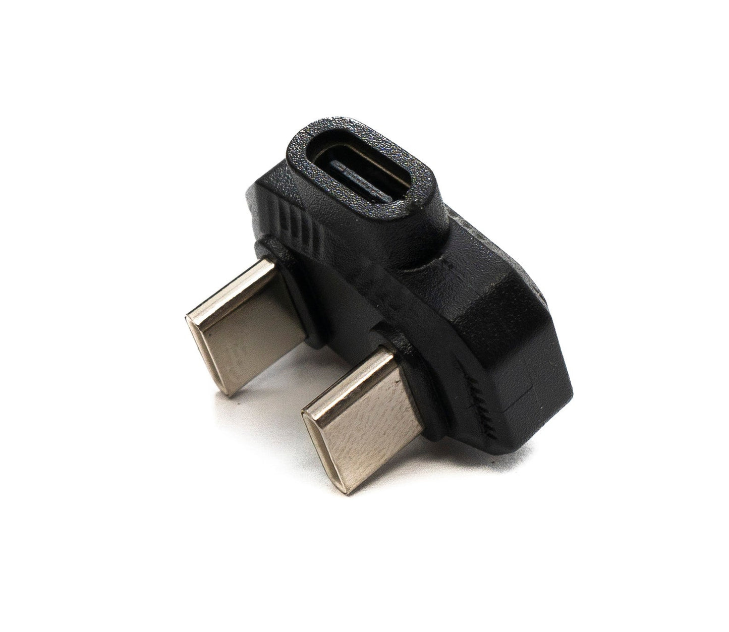 SYSTEM-S USB4 Y Adapter Typ C Stecker zu Stecker zu Buchse U Turn 180° Winkel 480Mbit/s USB 4.0