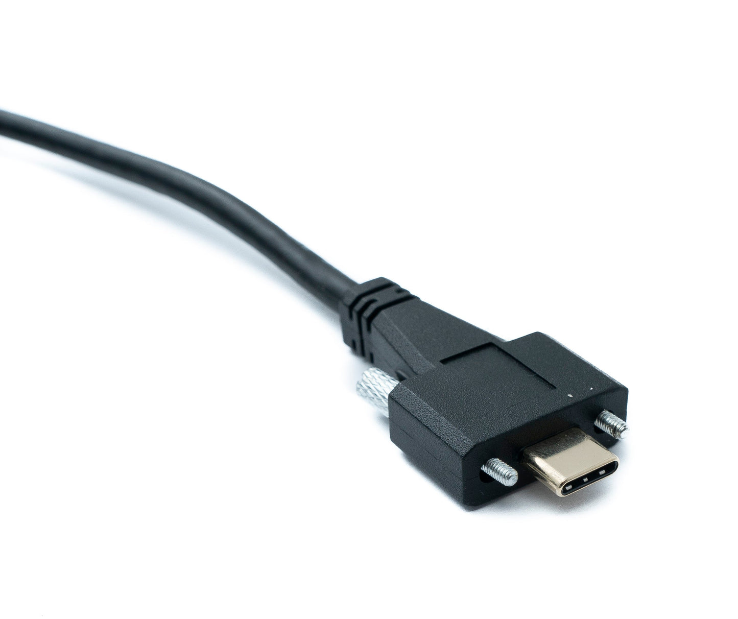 SYSTEM-S USB 3.1 Gen 2 cable 100 cm Type C male to male panel mount angled left right angled 10 Gbit/s 100W