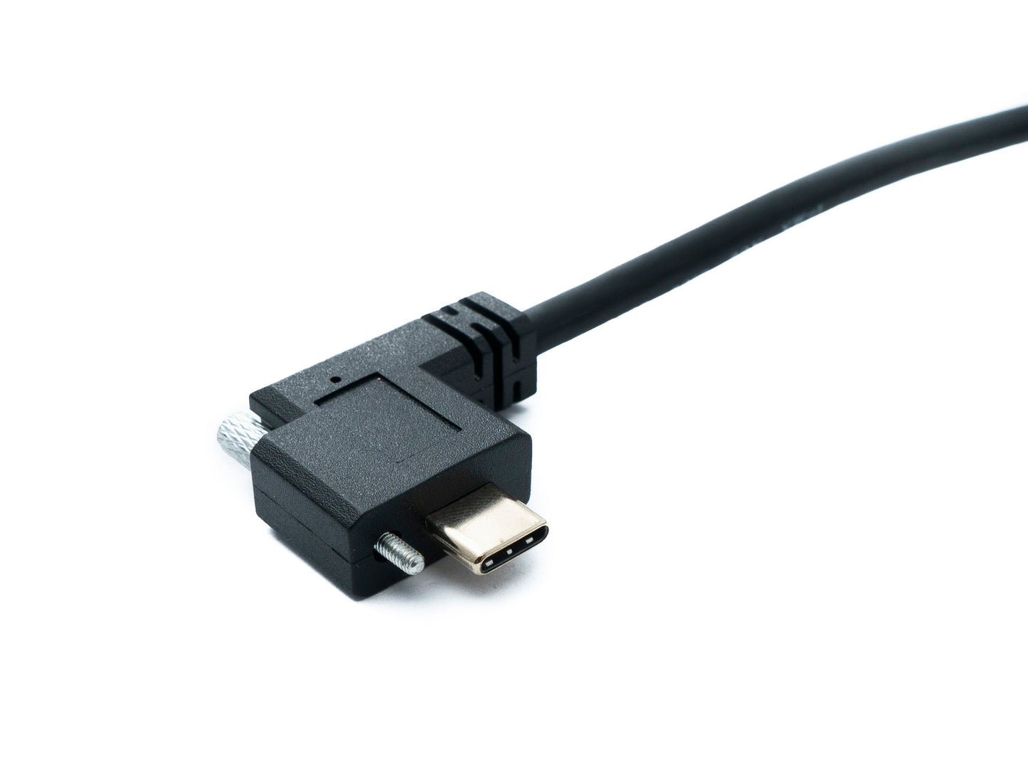SYSTEM-S USB 3.1 Gen 2 cable 100 cm Type C male to male panel mount angled left right angled 10 Gbit/s 100W