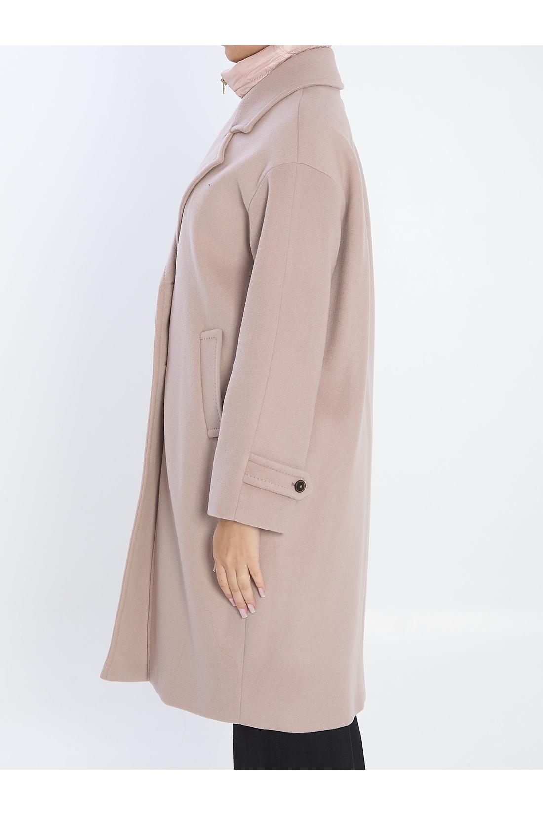 Ultralight wool and nylon coat