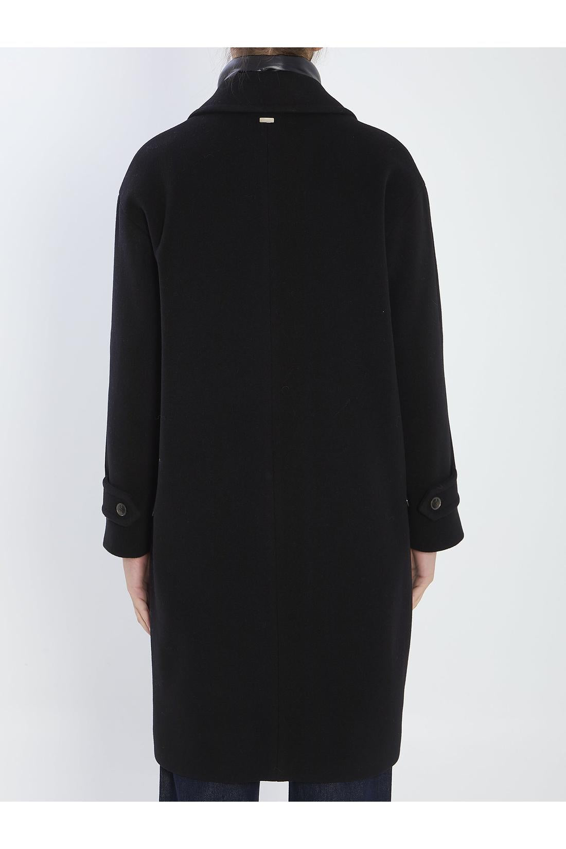 Ultralight wool and nylon coat