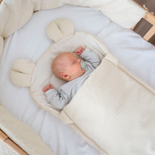 Babyschlafsack Teddyohren Teddy Bouclé - kuscheliger Ganzjahresschlafsack
