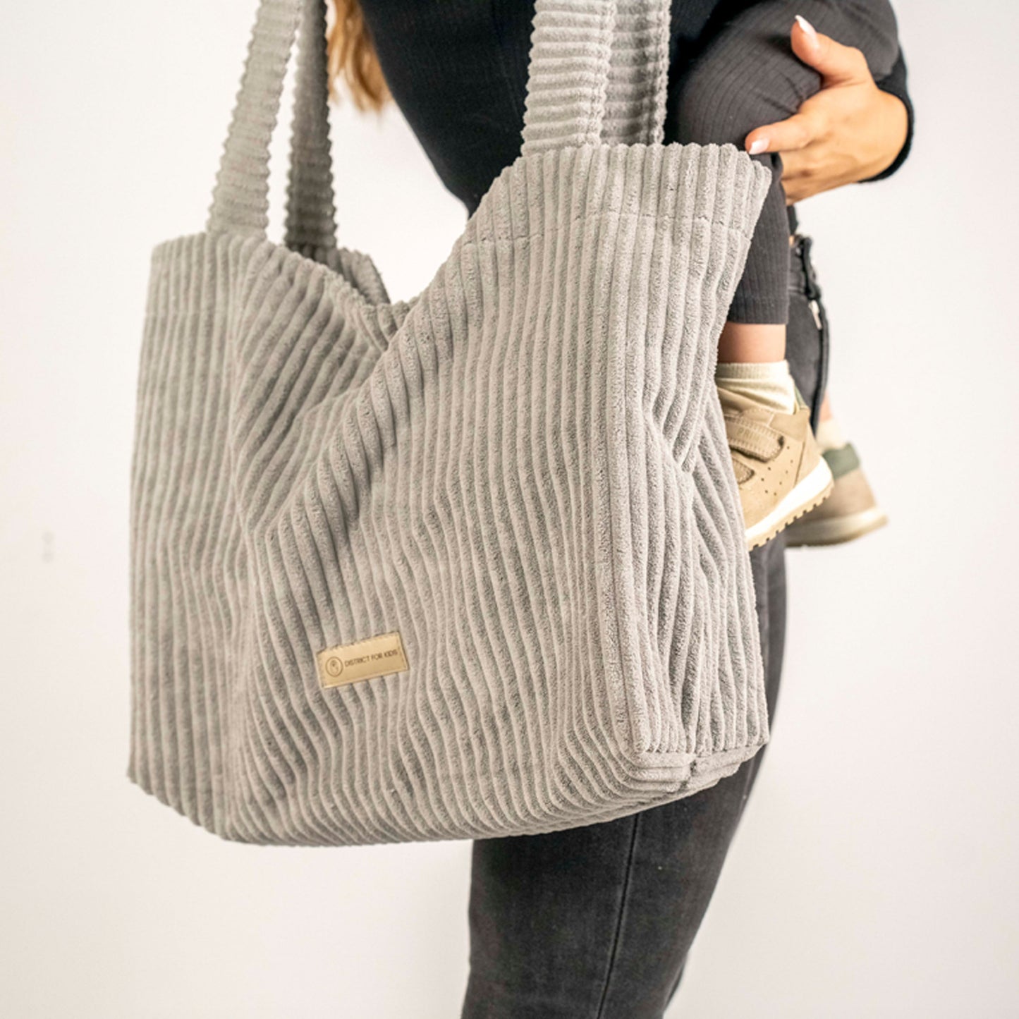 Wickeltasche Cord für den Kinderwagen - Mom bag