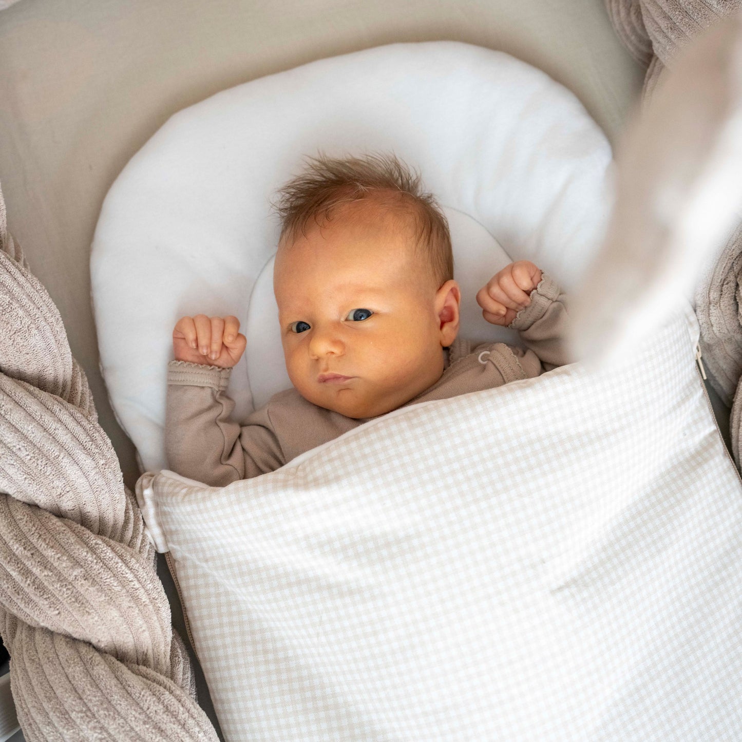 Babyschlafsack Sleepy Baumwolle kariert – Ganzjahresschlafsack