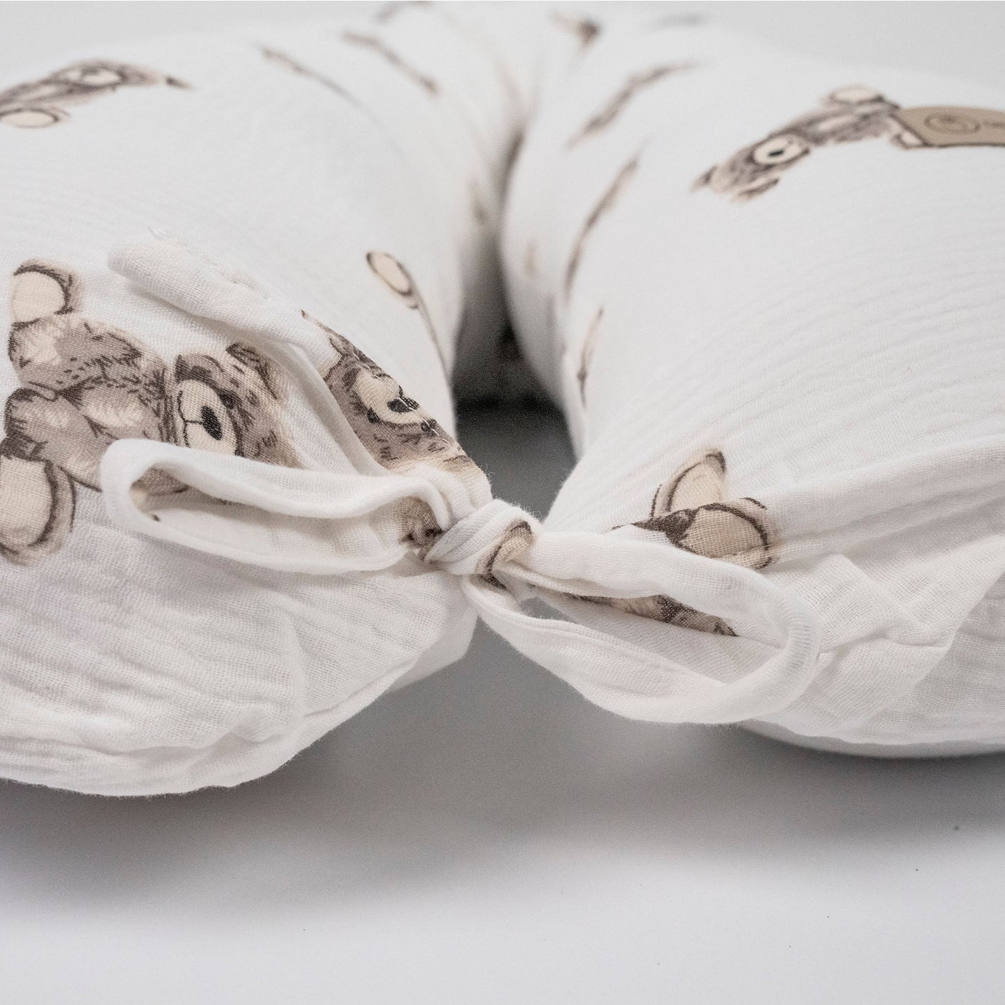 Stillkissen & Schwangerschaftskissen Musselin XXL | Teddybär