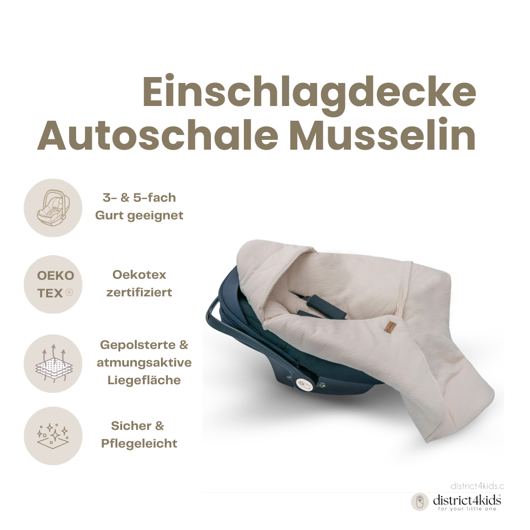 Einschlagdecke Musselin – Perfekt für jede Autoschale