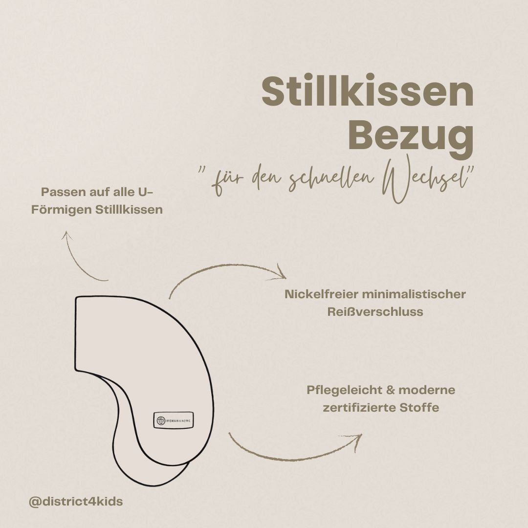 Stillkissen-Ersatzbezug aus Teddystoff Bouclé