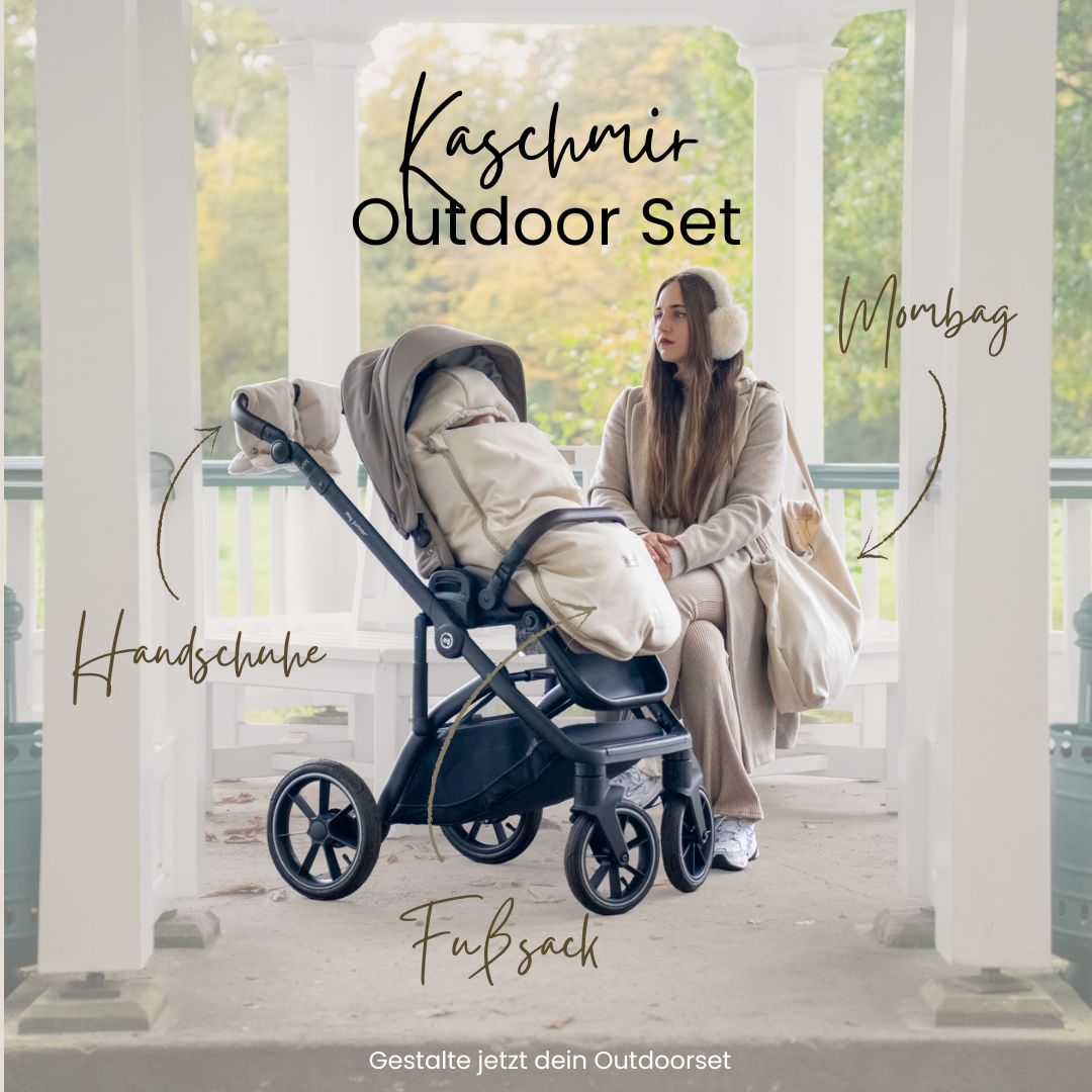 Wickeltasche Kaschmir elegante Kinderwagen-Tasche | Mom bag