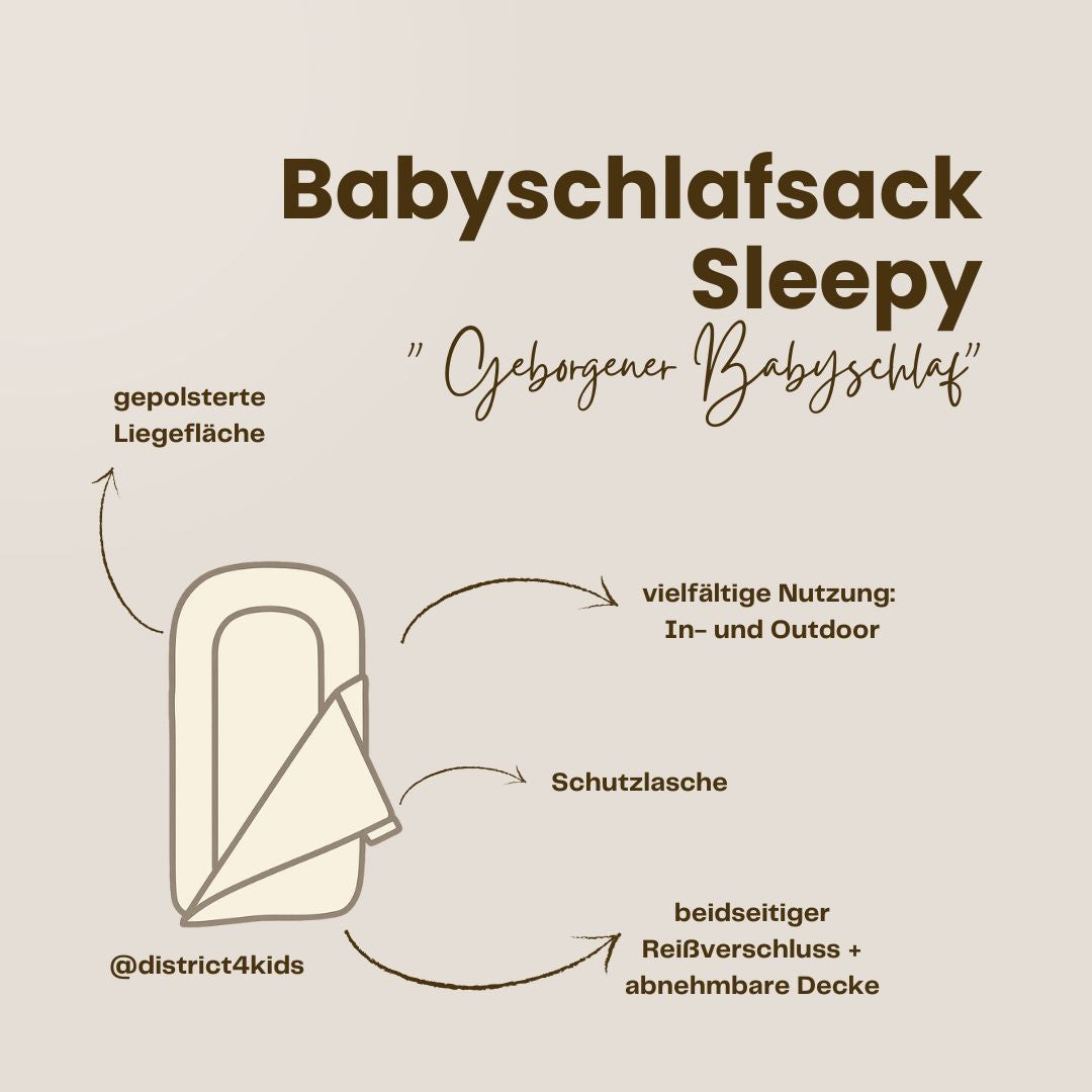 Babyschlafsack Sleepy Musselin – Atmungsaktiver Ganzjahresschlafsack
