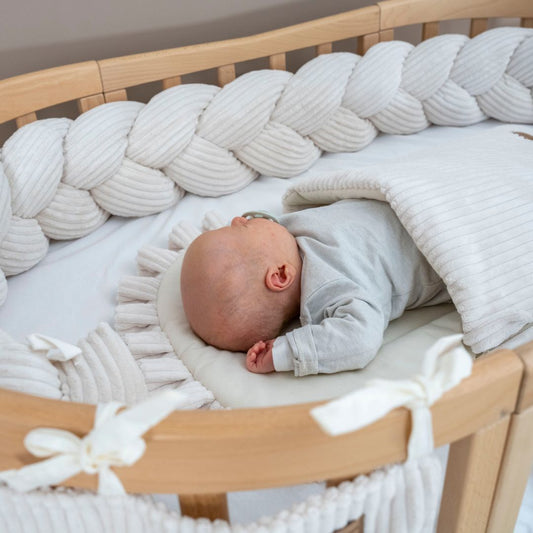 Bettschlange geflochten Cord – Kuschelige & robuste Bettumrandung