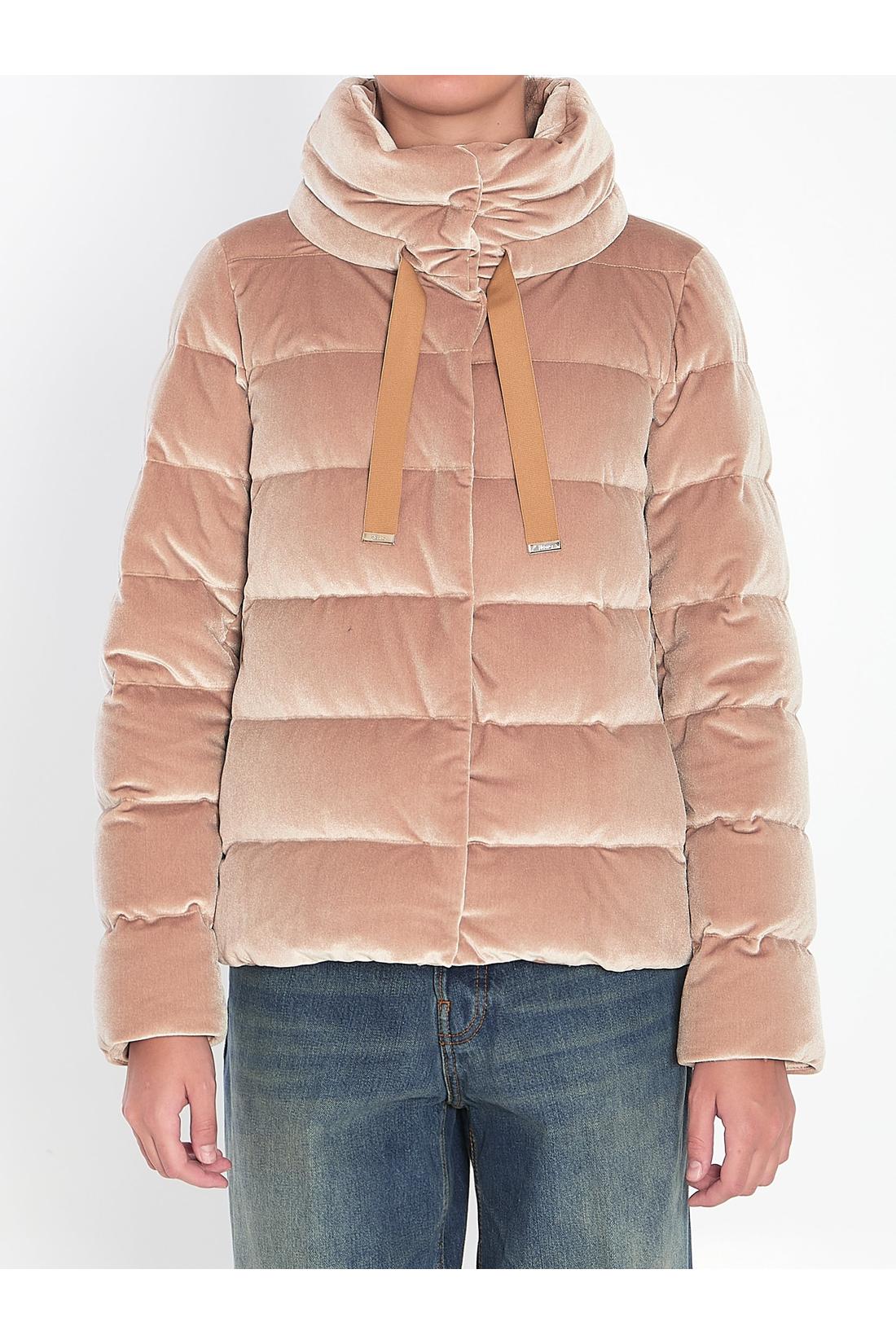 Velvet-effect jacket