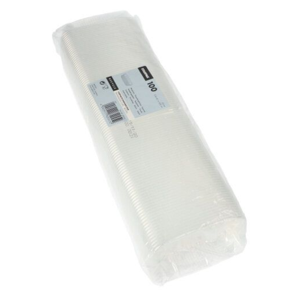 Starpak Verpackungsbecher PP eckig 125 ml transparent | Folie (100 Stück)