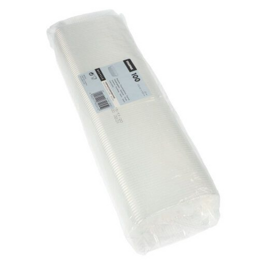 Starpak Verpackungsbecher PP eckig 125 ml transparent | Folie (100 Stück)