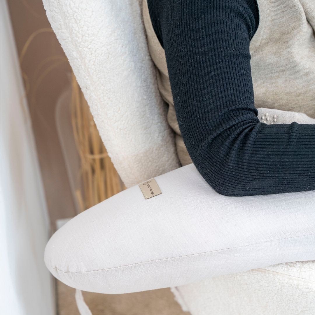 Stillkissen & Schwangerschaftskissen Musselin XXL - ergonomisch & vielseitig