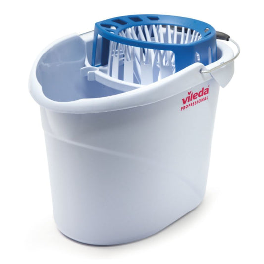 Vileda Professional Supermop Eimer 10l mit Wringer | Packung (1 Stück)