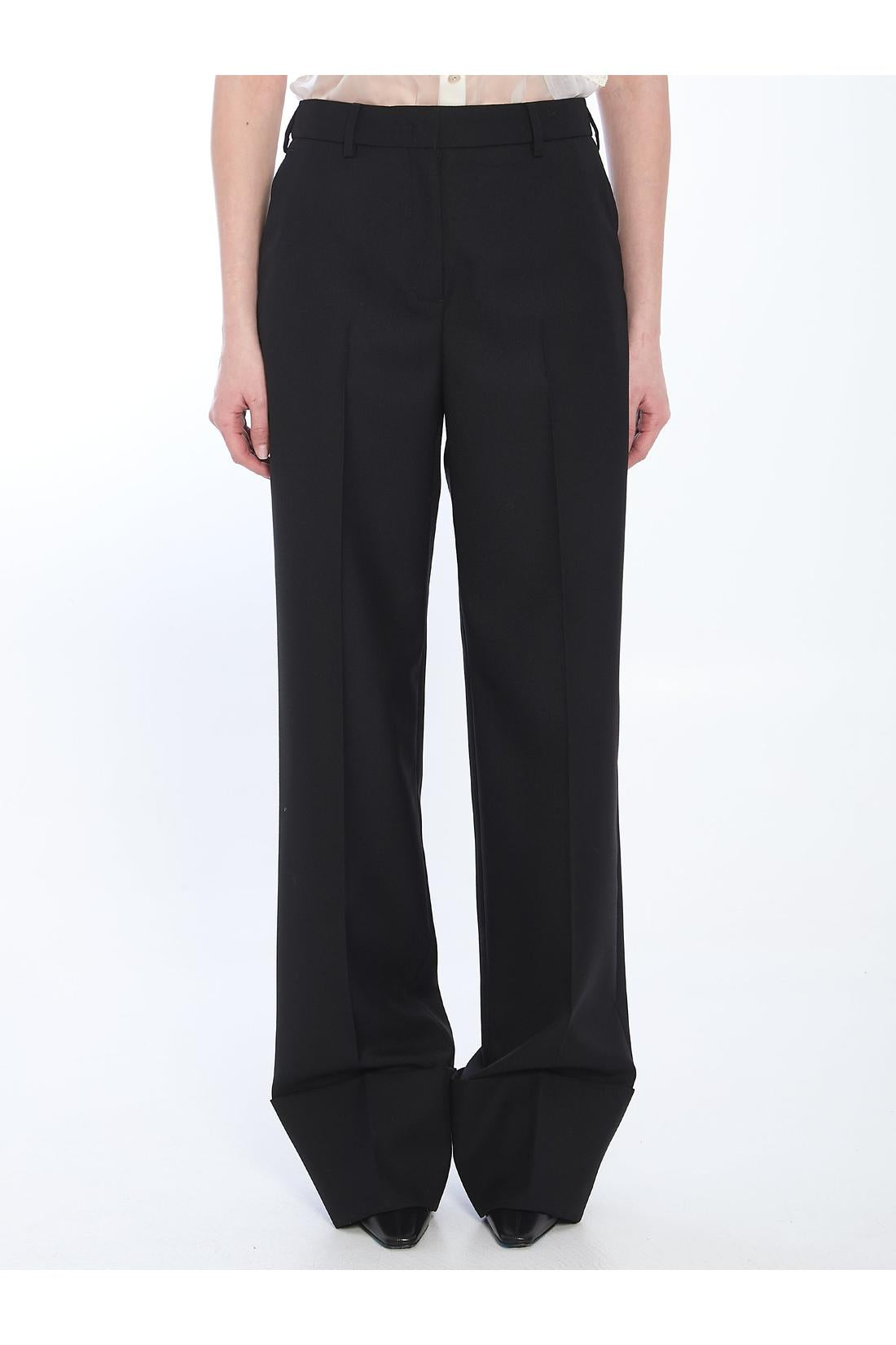 Virgin wool trousers