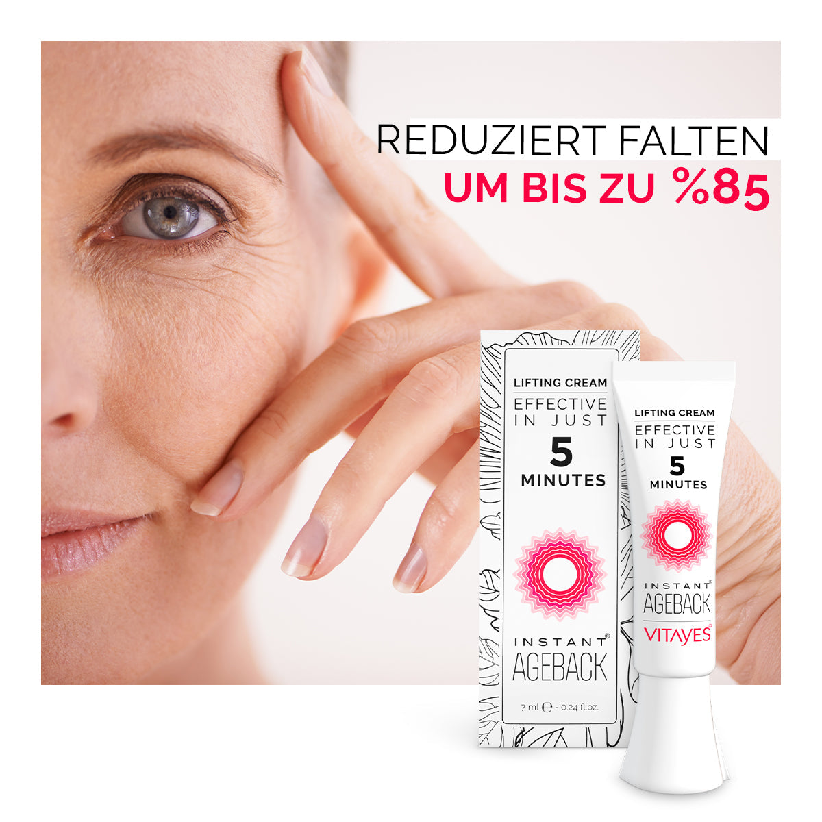 Instant Ageback™ - Lifting-Creme gegen Tränensäcke und Falten