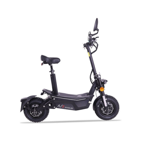 Elektroroller WANDLER-A/E 2x1500W - 45km/h - bis 140kg - Straßenzulassung - schwarz