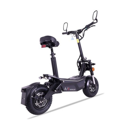 Elektroroller WANDLER-A/E 2x1500W - 45km/h - bis 140kg - Straßenzulassung - schwarz