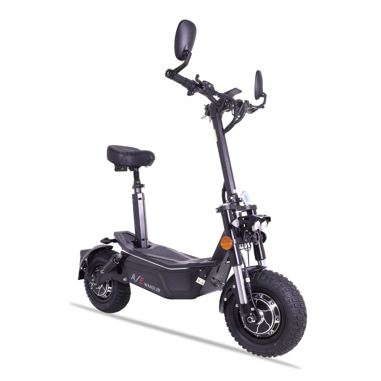 Elektroroller WANDLER-A/E 2x1500W - 45km/h - bis 140kg - Straßenzulassung - schwarz