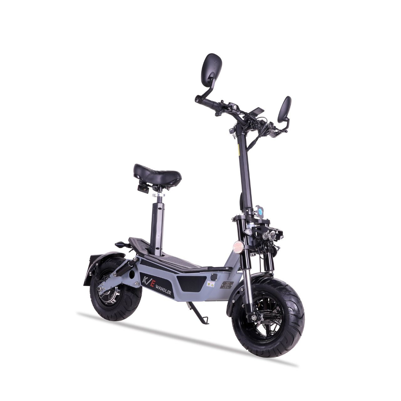 E-Scooter WANDLER-L/E - 20km/h - bis 140kg - mit Straßenzulassung - grau