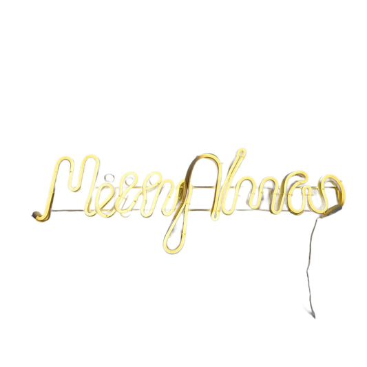 Weihnachtsbeleuchtung Schriftzug Merry xmas Frohe weihnachten LED warmweiß SALE