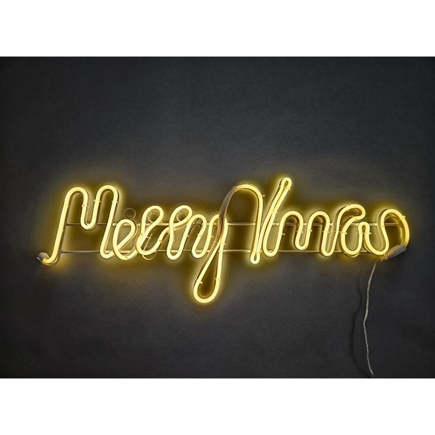 Weihnachtsbeleuchtung Schriftzug Merry xmas Frohe weihnachten LED warmweiß SALE