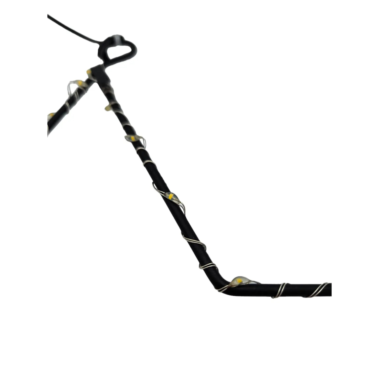 Stern LED warmweiß Weihnachtsstern schwarz Metallstern Batterie Timer Ø 40 cm