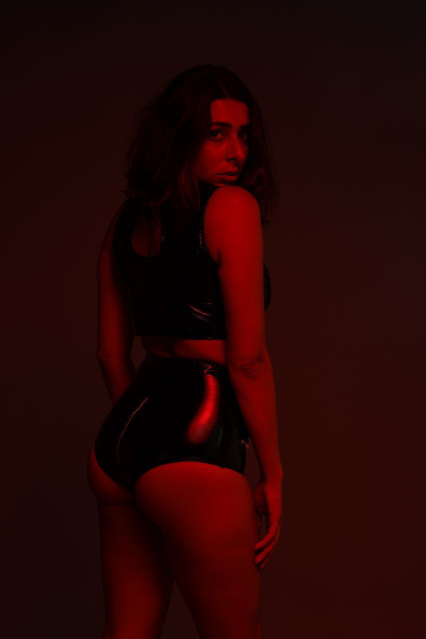 Crotch PVC Short Pants