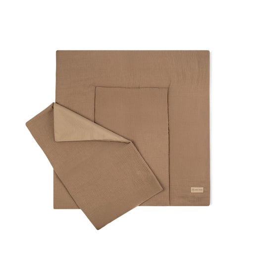 Wickelauflage Musselin mit Unterlage – natürlich & kuschelig für dein Baby