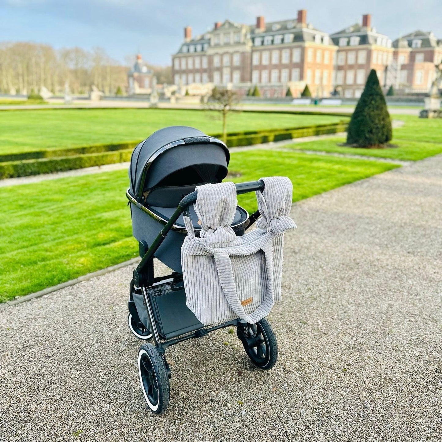 Wickeltasche Cord für den Kinderwagen - Mom bag